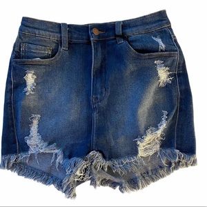 New high waist Jean shorts size large